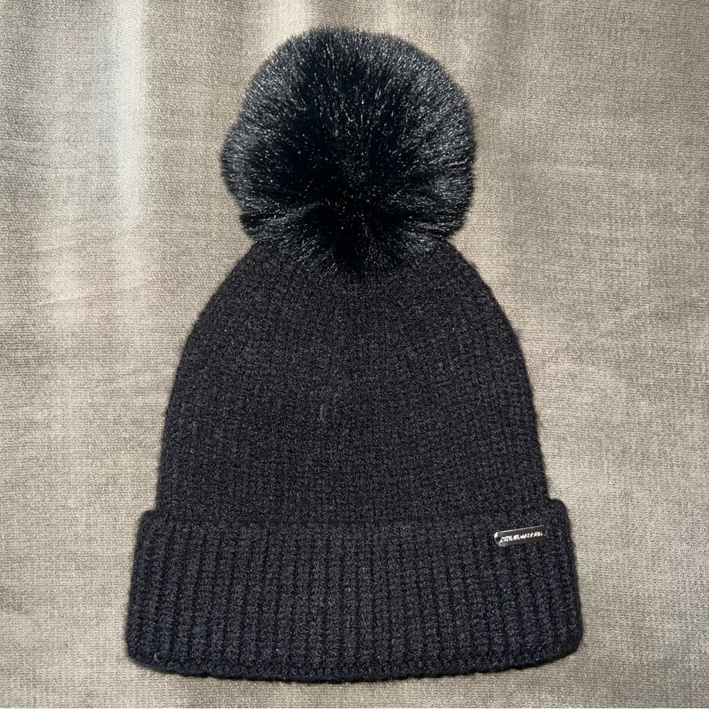 Steve Madden Beanie with Pom Pom